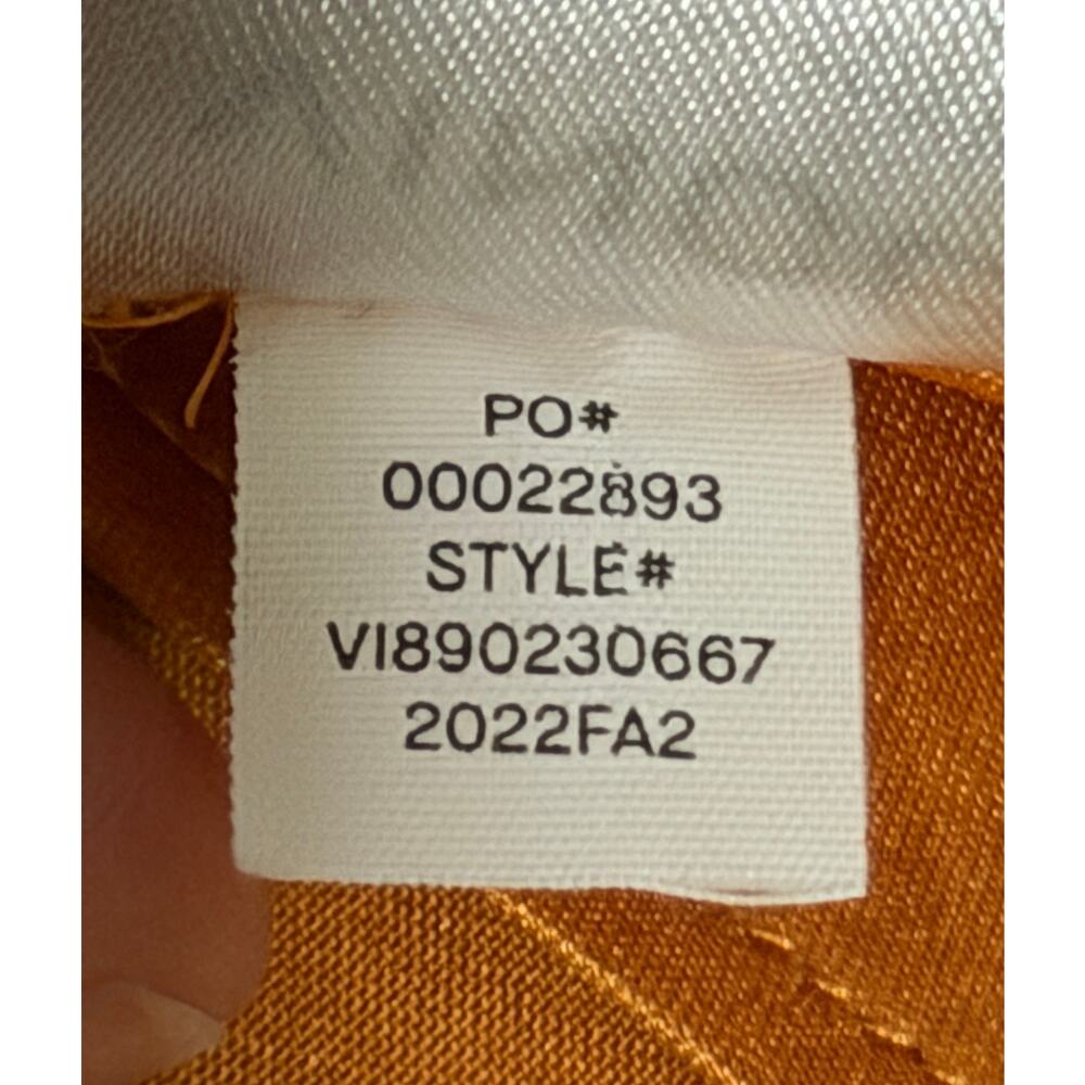 Vince Satin Midi Slip Skirt Gold Sap Orange 1X Luxurious Chic Classy - Picture 14 of 14